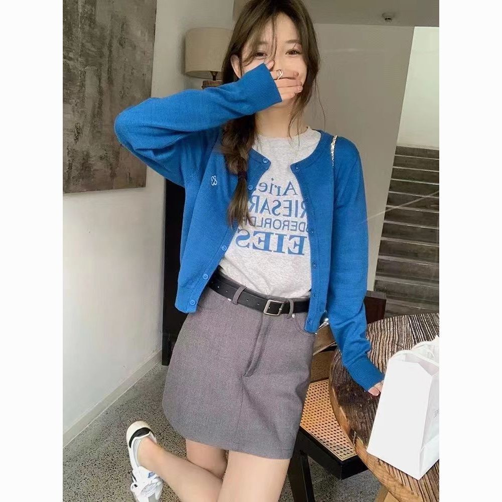 เสื้อกันหนาวสีชมพูสไตล์เกาหลี เสื้อโค้ทยาว เสื้อถักแบบซอฟท์
