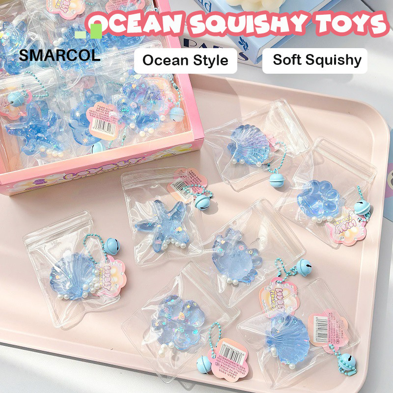 Ocean Series Squishy ของเล่น Ocean Series Squishy ของเล่นน่ารัก Ocean Series ของเล่นบีบ Soft Squishy
