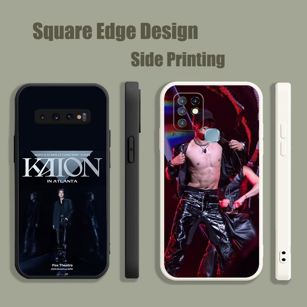 สําหรับ OPPO A5 A9 A53 A32 A7X Reno 6 5 Z 2020 5G KAI SOLO CONCERT TOUR FXV04 เคสโทรศัพท์ขอบสี่เหลี่