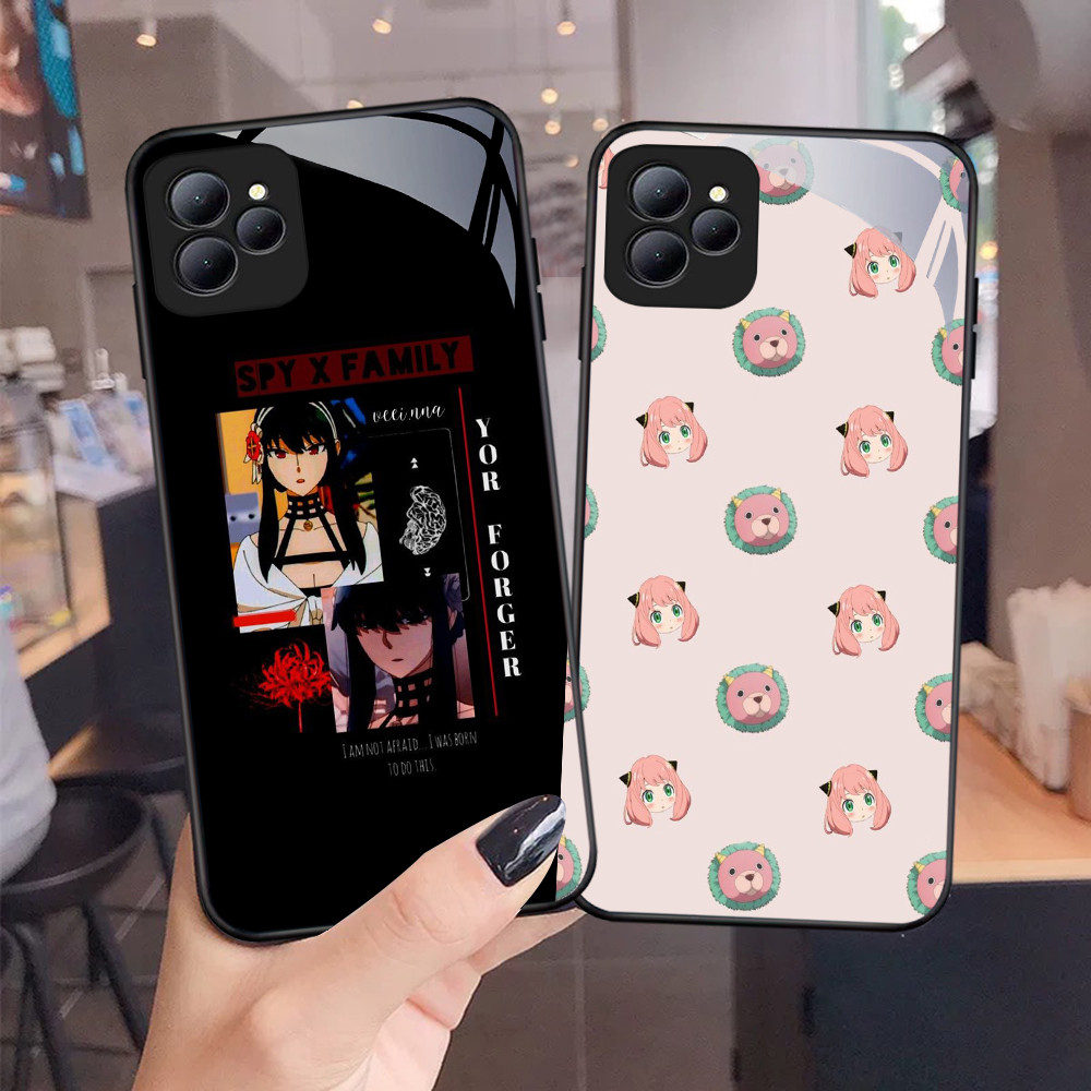 NC-85 Spy x Family Hard Glass Casing สําหรับ Infinix Smart 6 7 8 Hot 9 10 11 Play 30i 40 40i Pro