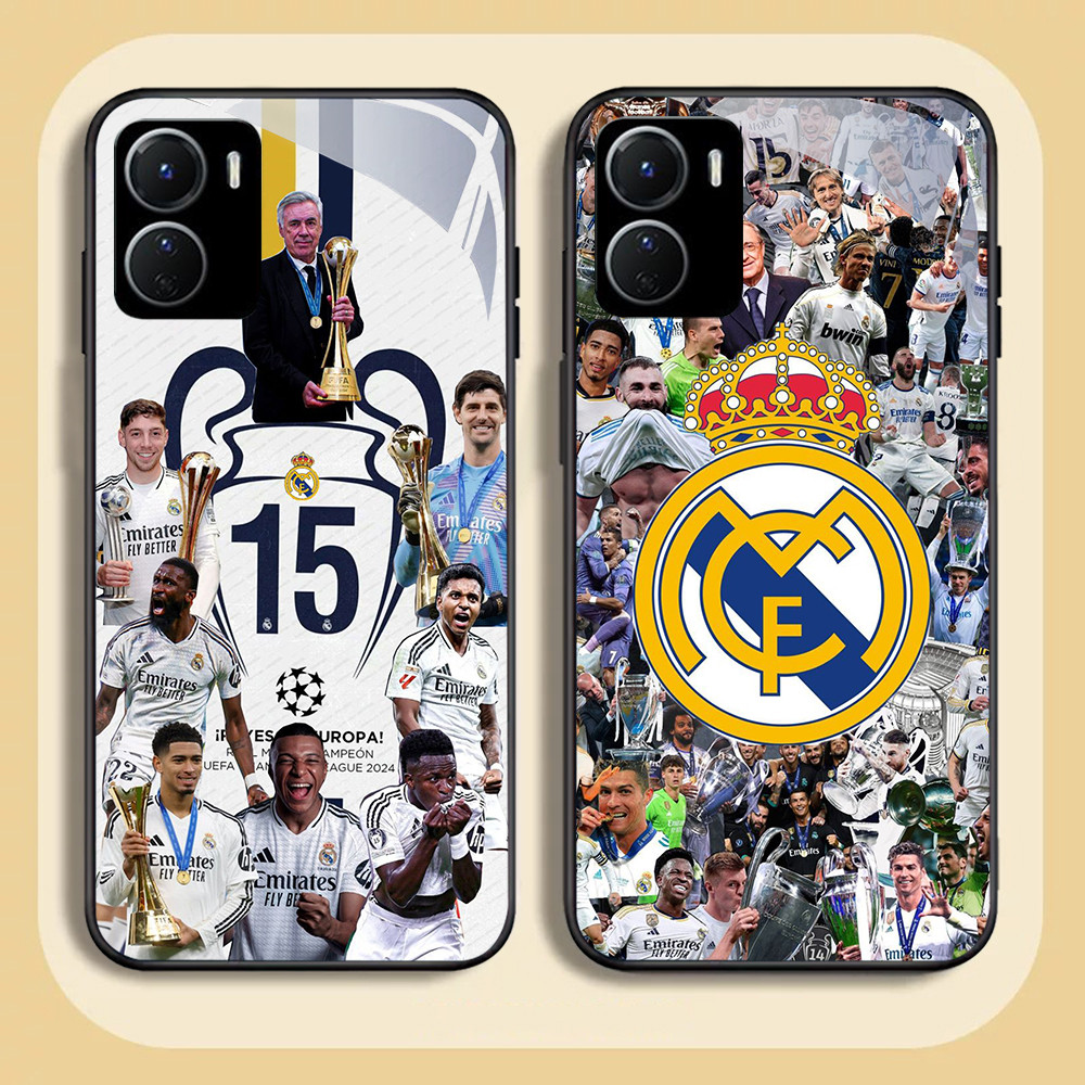 NC-74 Real Madrid ฟุตบอลแก้วสําหรับ VIVO Y16 Y15S Y01 Y56 Y36 Y27S Y15A Y36i Y17S iQOO Z9X U5X
