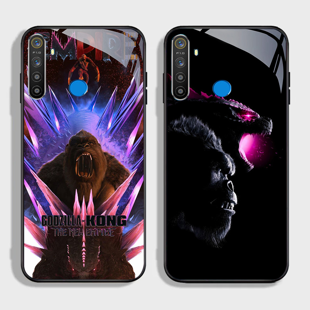 NA-36 Godzilla vs Kong2 HD Softcase Glossy Glass สําหรับ Realme 5 5i 5S 3 3i 6i 7 C65 Narzo 10 10A 2