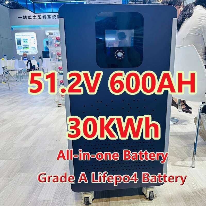 แบตเตอรี่ LiFePo4 รุ่นขายดีล่าสุด 48V 51.2V 600Ah 460Ah 400Ah 300Ah 30kwh 23kwh 20kwh 15kwh