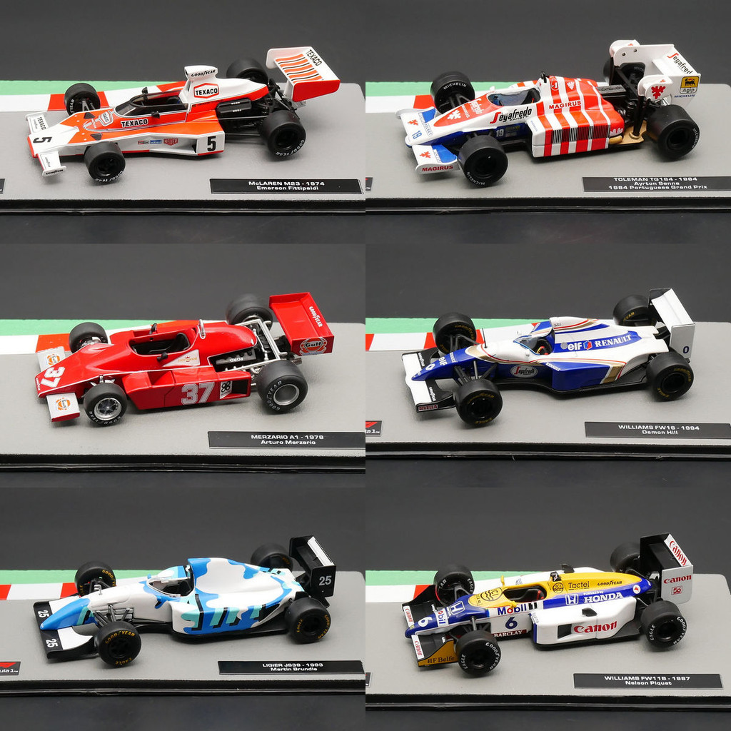 Ixo 1: 43 F1 Racing Alloy Car Model MERZARIO McLAREN TOLEMAN LIGIER Out of Print Car Model