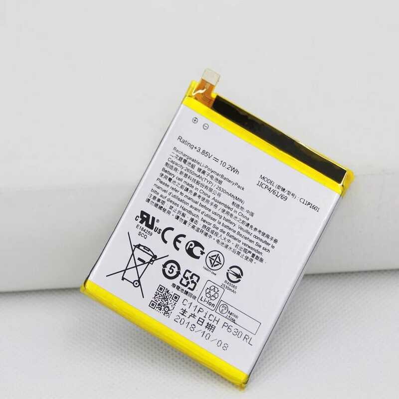 ▥ C11p1601 แบตเตอรี่สำหรับ ZENFONE 3 Ze520kl Z017d LIVE Zb501kl 2650Mah/2530Mahเครื่องมือกา