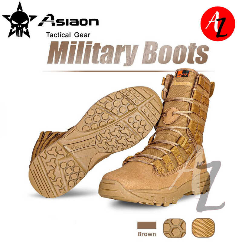 1 Top☆Asiaon 579 Cordura Fabric High Cut Tactical Boots For Outdoor Activities