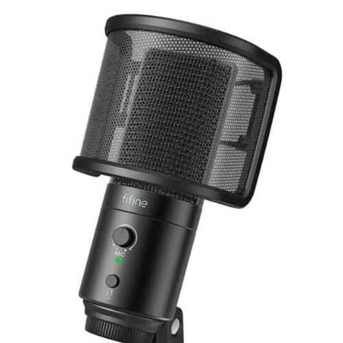 FIFINE ไมโครโฟน K683b TYPE C USB MIC WITH A U-Shape POP FILTER MI