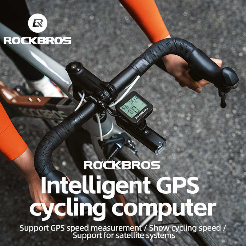 Δ ROCKBROS จักรยานคอ GPS Speedometer ถนนจักรยาน MTB