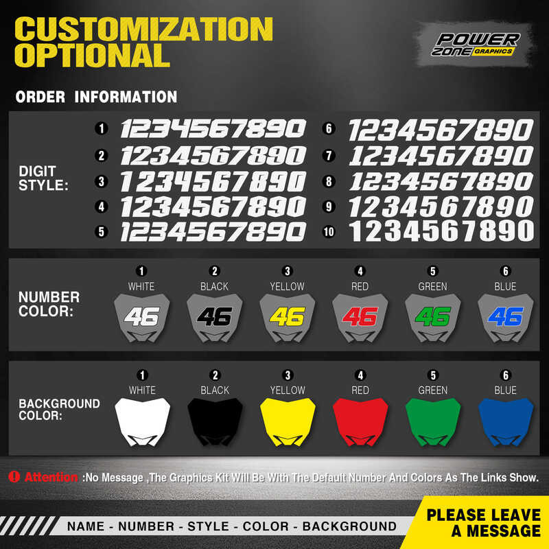 Custom Powerzone Team Pattern สติ๊กเกอร์ 3M ชุดสติ๊กเกอร์ KTM 23-25Sxf 24-2