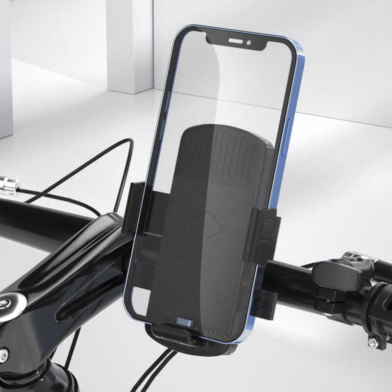 【 Cw】Motorcycle Holder Moto Bicycle Handlebar Stand For 3.5-7.2Inch Mobile Phone Rearview Mount C