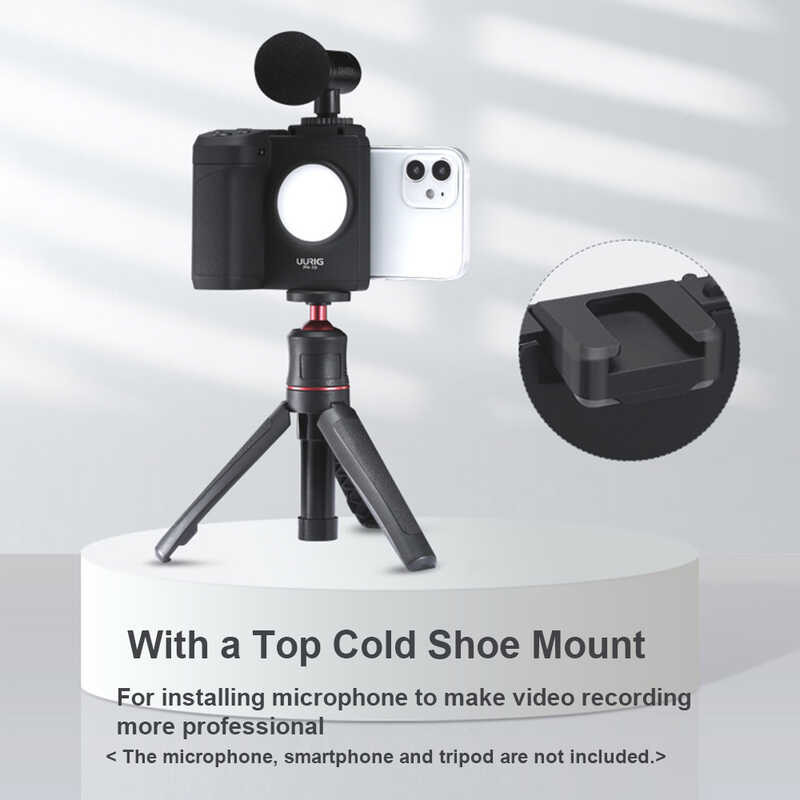 UURIG Ph-10 Wireless Handle Grip Stabilizer สำหรับโทรศัพท์สมาร์ท Vlog Selfie พ