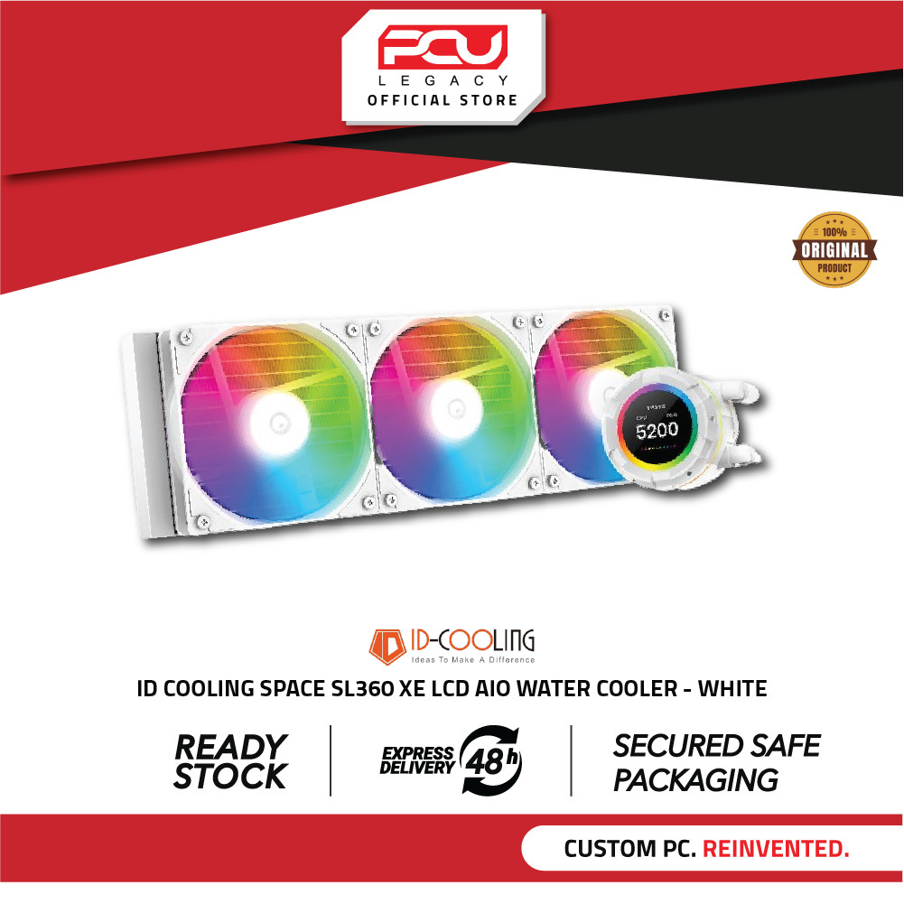 ID COOLING SPACE SL360 XE LCD AIO WATER COOLER - สีขาว