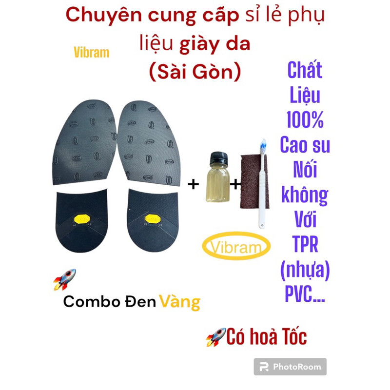 Combo Set Shoes Sole vibram + กาว