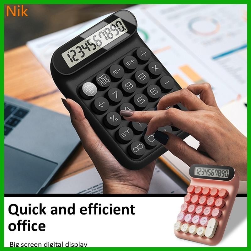 Niki Mechanical Keypad Calculator Smooth Keystrokes Calculator Accounting Calculator