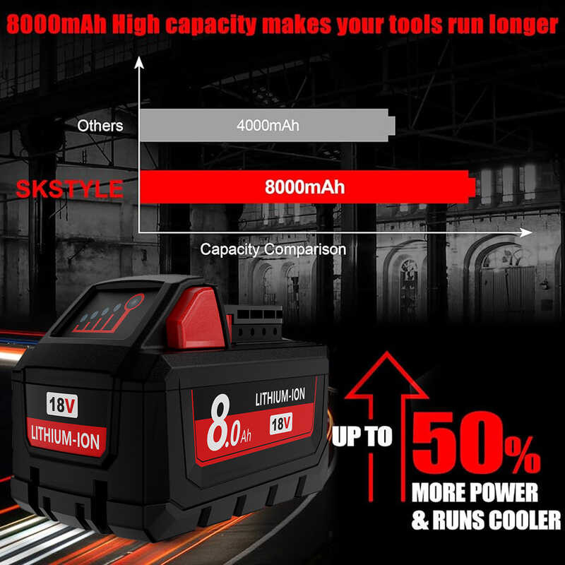 แบตเตอรี่แบบชาร์จไฟได้ลิเธียม21700สำหรับ Dd4 M18 Milwaukee