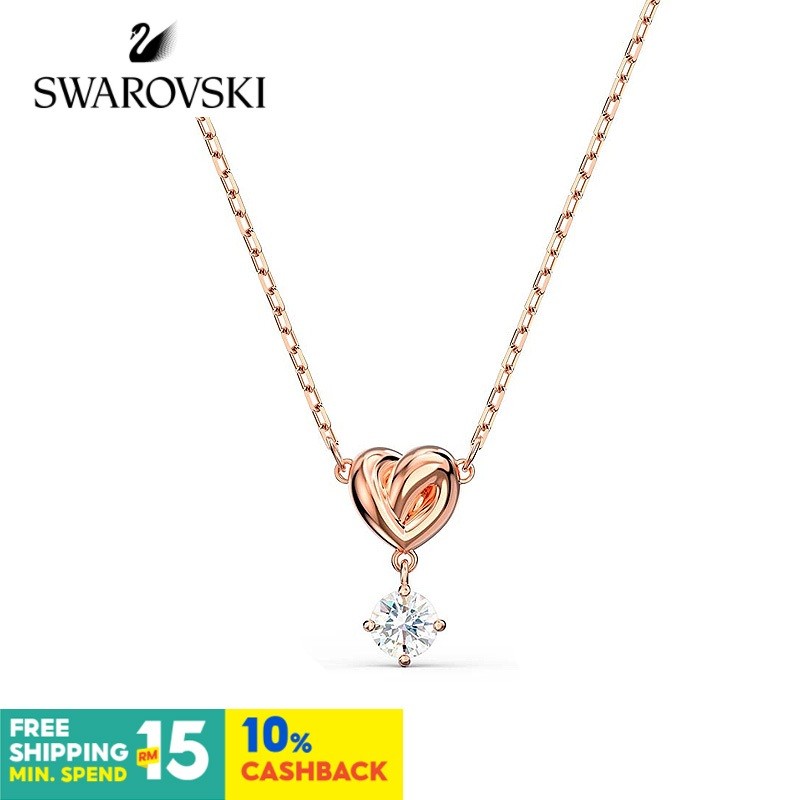 Swarovski LIFELONG HRT สร้อยคอโซ่ จี้รูปหัวใจ ของขวัญสําหรับผู้หญิง
