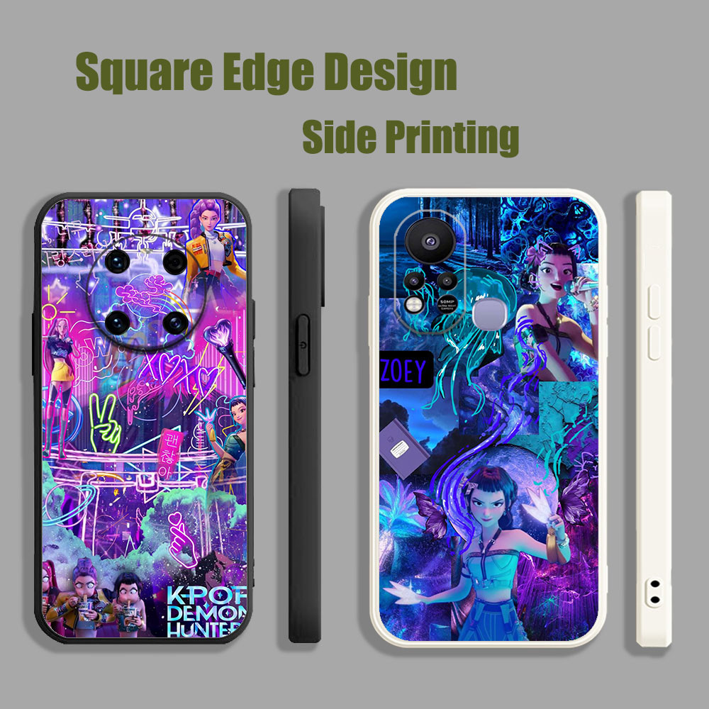ปลอกสําหรับ Tecno Spark 6 Go 5 Air 7 Pro 2020 2021 kpop นักล่าปีศาจ Zoey จาก kdh FXP11 เคสโทรศัพท์ขอ
