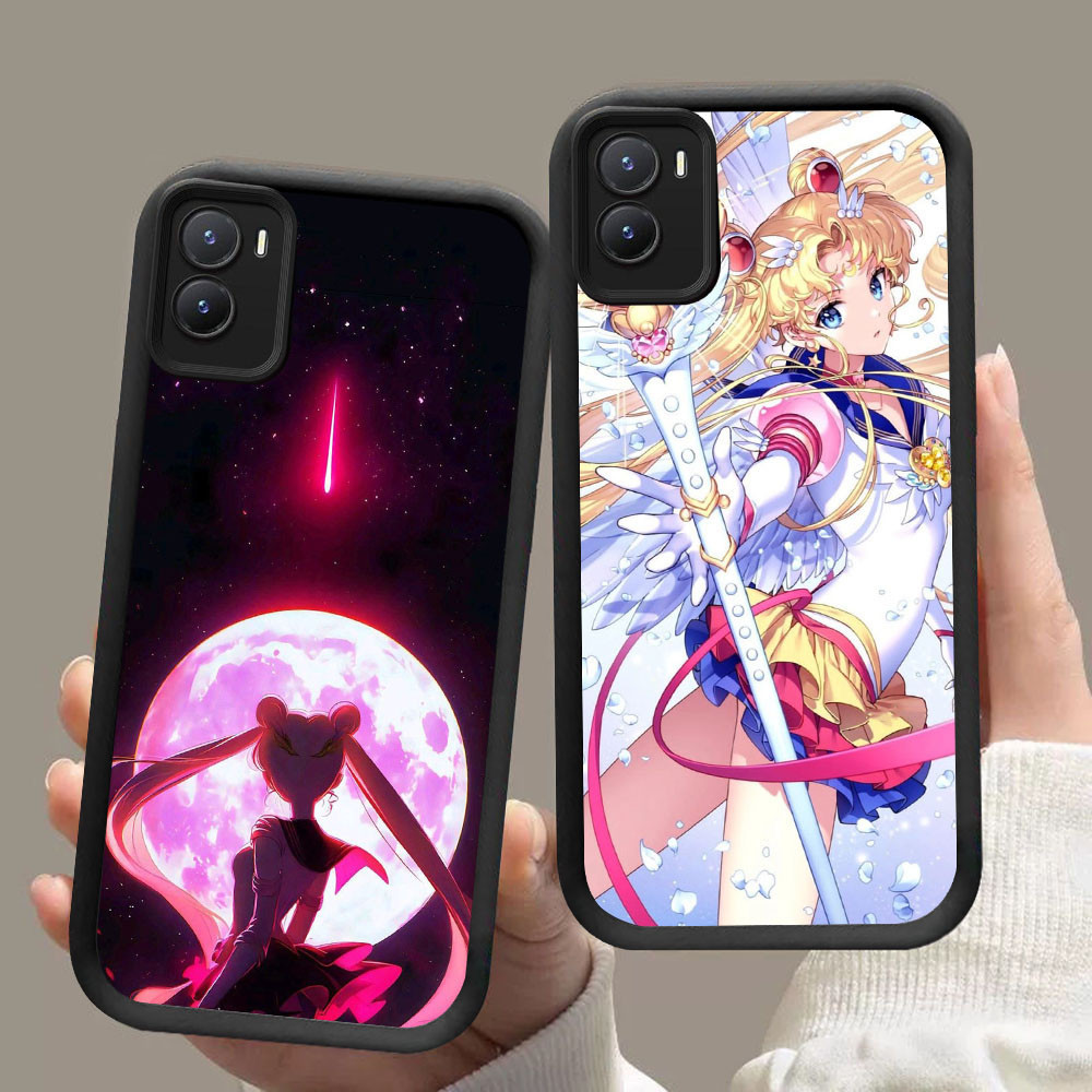 MK-94 Sailor Moon ปลอกซิลิโคนอ่อนนุ่มสําหรับ VIVO Y16 Y35 Z9 Y02S Y56 IQOO Y28 Y17S Z9X