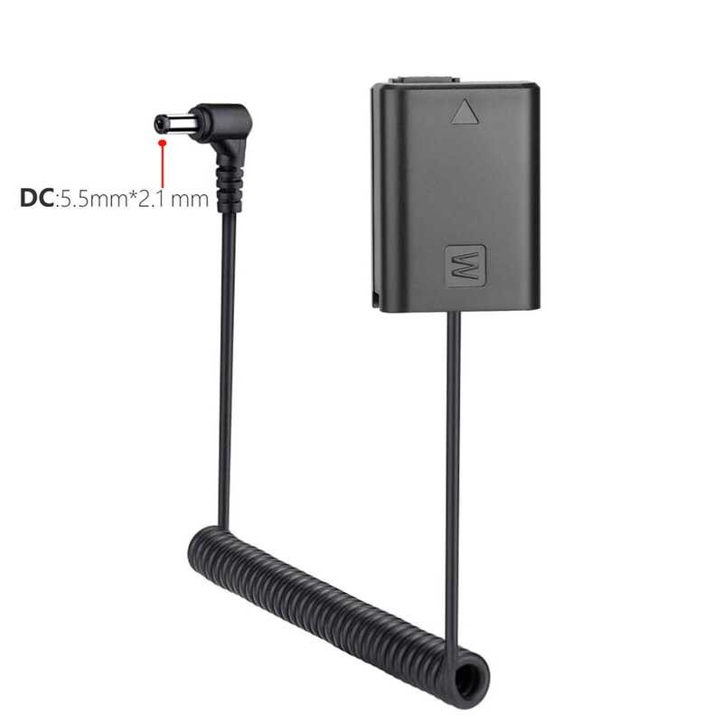 ▥ Ac-Pw20 Np-Fw50 Dummy แบตเตอรี่ DC D-Tap Coupler สําหรับ Sony Alpha A5100 A6000 A6100 A6300 A
