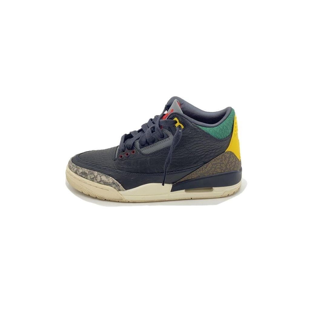 NIKE Sneakers Air Jordan 3 25 High Cut retro Black 25.5cm Direct from Japan Secondhand