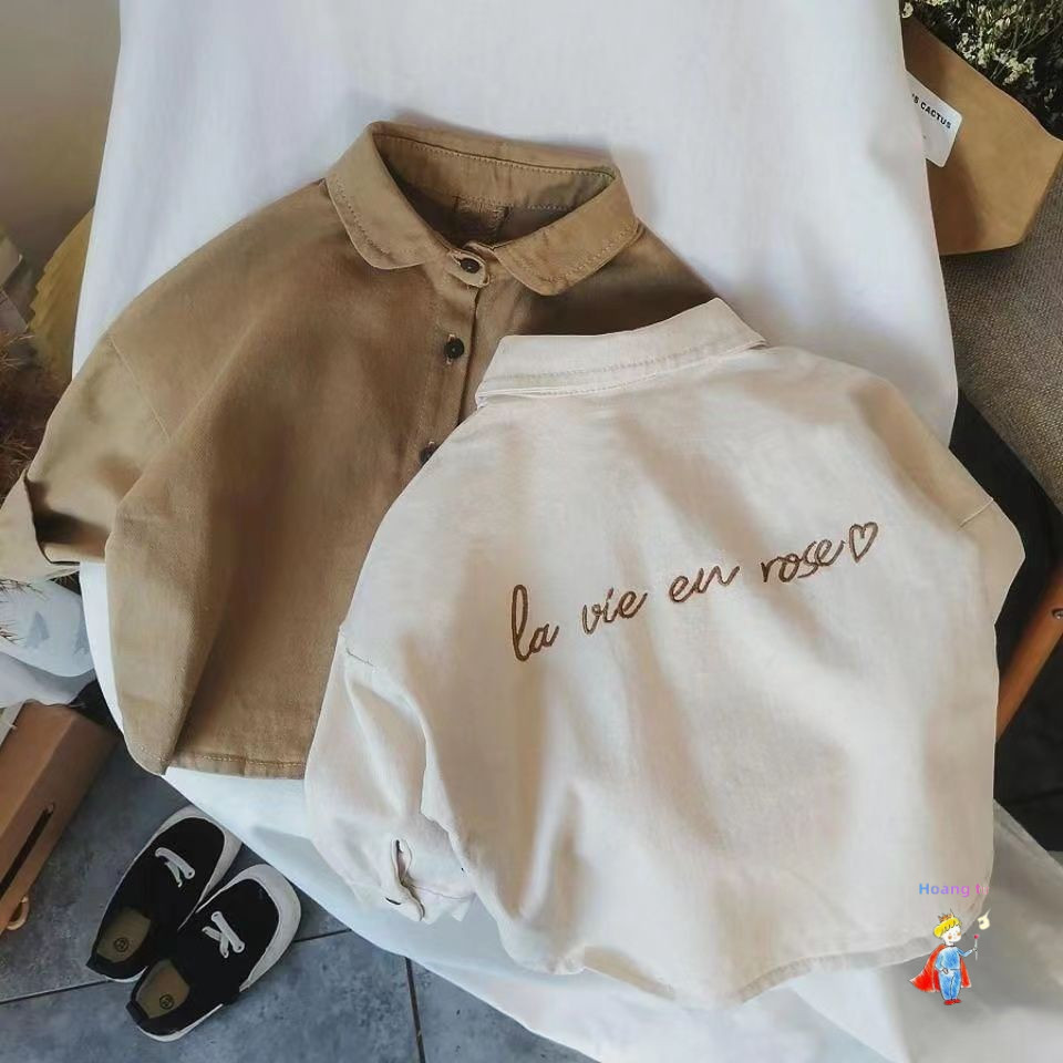 [ขายร้อน] เสื้อเด็กผู้ชายเด็กเล็กกลางสไตล์ใหม่เวอร์ชั่นเกาหลีเสื้อแขนยาวบาง