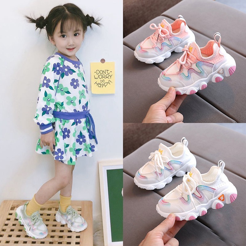 WALKERS รองเท้าผ้าใบลําลองสําหรับเด็กผู้ชายผู้หญิงมีระบายอากาศ