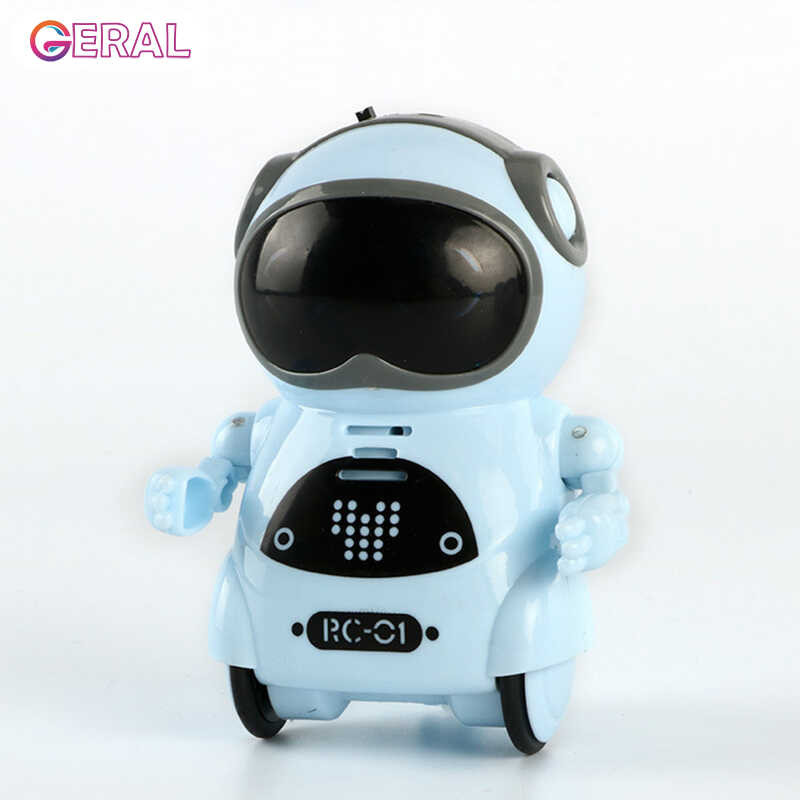 Geral Pocket Robot Mini Robot Toys Gift Talking Interactive Dialogue Voice Recognition Record Singi