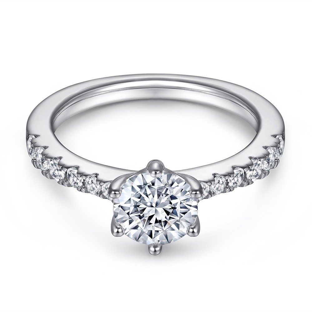 แหวนเพชรโมอิส 1ct สําหรับของขวัญ D/VVS1-G/VVS