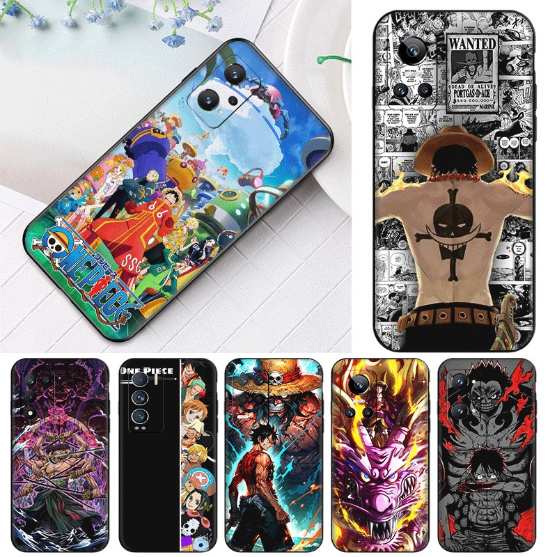 Realme Narzo 50 50a GT neo 3 Q3 Q3i GT2 Q5 pro 5G ความเข้ากันได้ TPU Soft Shell Case ONE PIECE Luffy