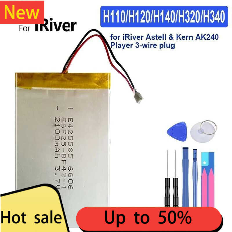 เหมาะสำหรับ iRiver H110 H120 H140 H320 H340 Player 1300mAh แบตเตอรี่