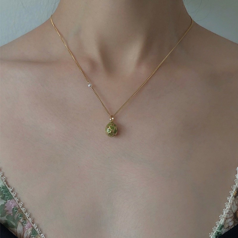 grumpy, plain necklace (single pearl necklace)_สร้อยอย่างเดียว