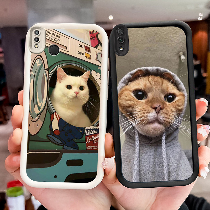 ปลอกกันกระแทกสําหรับ VIVO Y91C Y91i Y81 Y81S Y91 Y93 V9 Y95 Y66 WF12 แมวน่ารัก