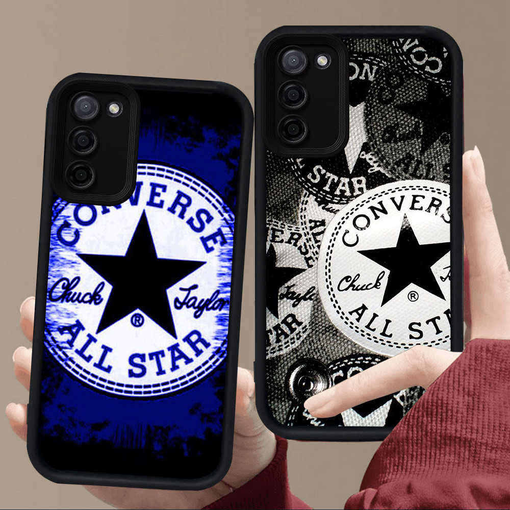 E125 CON stars สําหรับซิลิโคนสีดํา Samsung A51 A71 J6 M02S A02S A02 F02S M02 A03 Core J4 Plus A31 A0