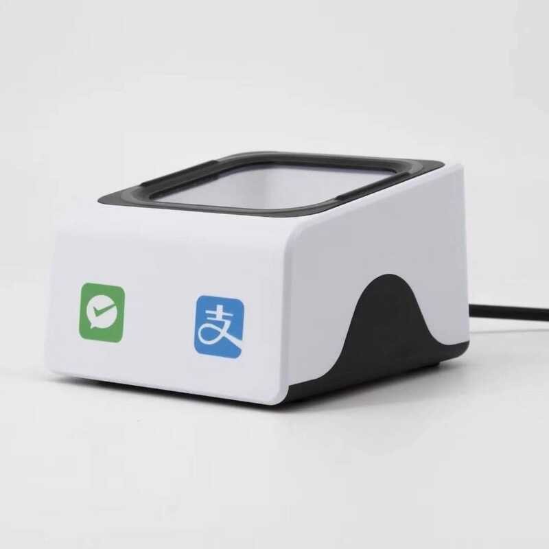 อุปกรณ์รหัสสแกนบัตรกํานัลอิเล็กทรอนิกส์ป้องกันทางการแพทย์ Alipay Wechat กล่องใบเสร็จเงิน สแกนรหัส Al