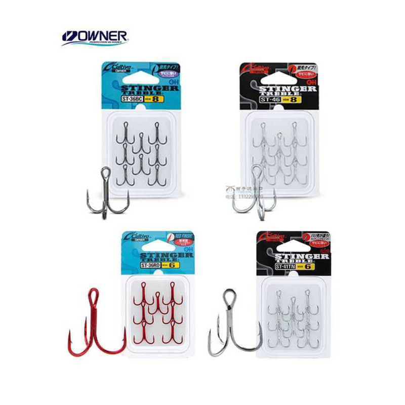 ฮุคตกปลา OWNER Sanben Lure ST36/ST46 แบบสามขา ใช้ได้ทั้งในทะเลและน้ำจืด