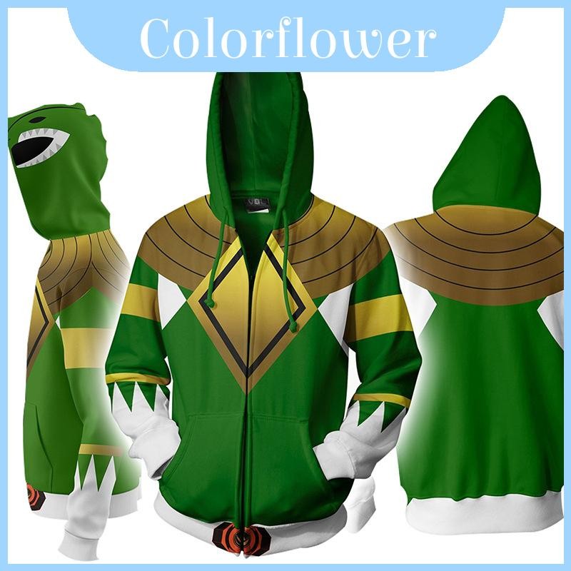 เสื้อกันหนาวมีฮู้ด Morphin Mighty Power Rangers