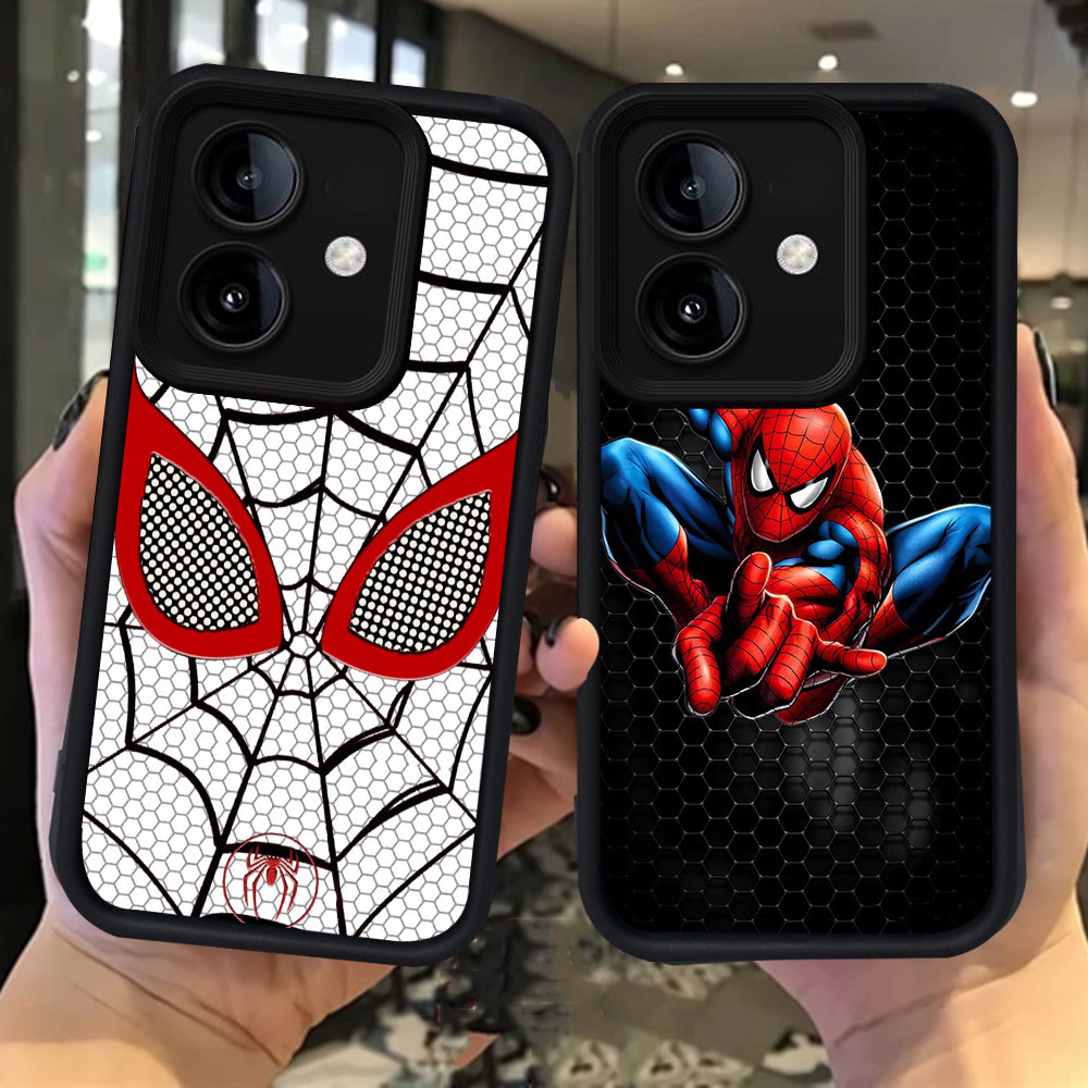 H64 เคส Spider-Man สําหรับ OPPO A18 A38 A17K A60 A58 A17 5G Realme C55 N55