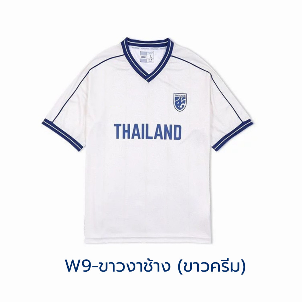 เสื้อโอเวอร์ไซส์ คอวี WARRIX Oversize 2024/25 เสื้อทีมชาติไทย THAILAND JERSEY 243FBATH10 ราคา ถูกที่สุด ดีลบีเคเค แกลเลอรีภาพที่ 4