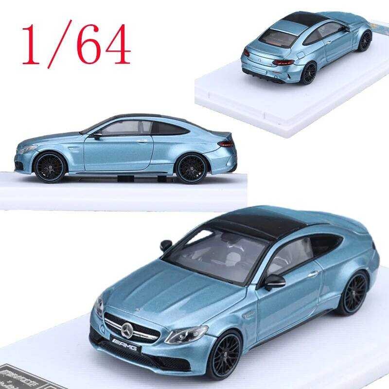 Exclusive Custom Howieรุ่นdiecast 1/64 Mercedes-Amg C 63 S Coupe Blue Stormรถรุ่นของเล่นสําหรับชาย