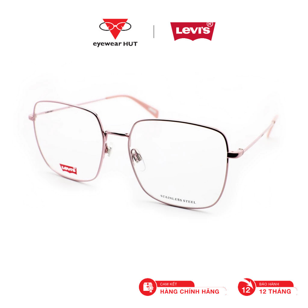 Levis Genuine Unisex Frame Glasses (F) LV1010-54 Lifestyle Style Square Style | แว่นสายตากระท่อม