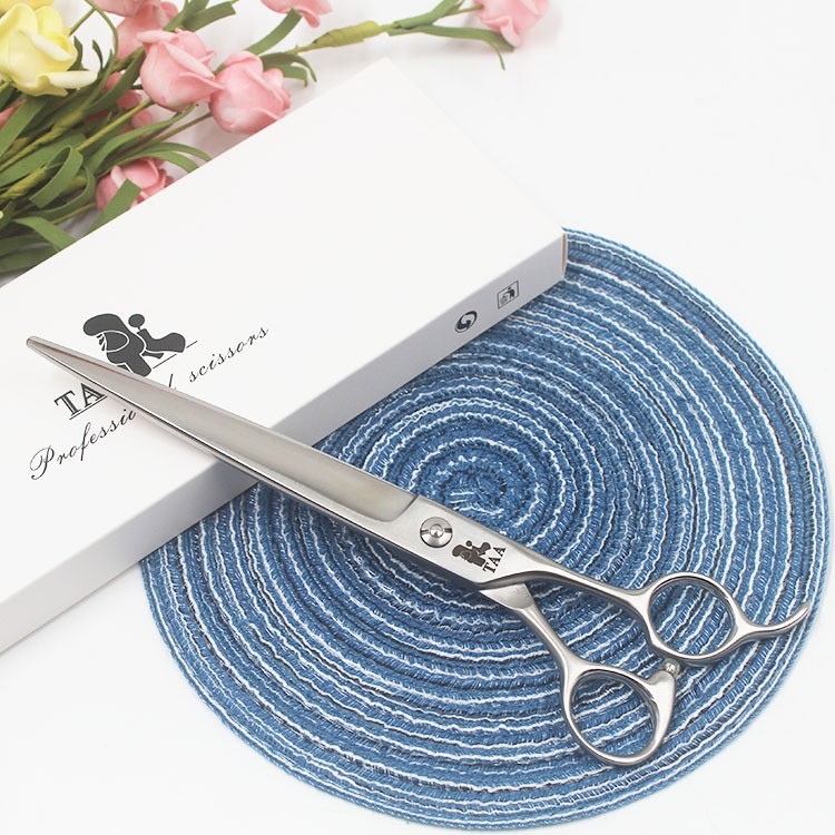 Taa สัตว ์ เลี ้ ยงช ่ างเสริมสวยกรรไกร Ab800 ตรงกรรไกร 8 นิ ้ วสุนัขแมวซ ่ อมผม 59L5