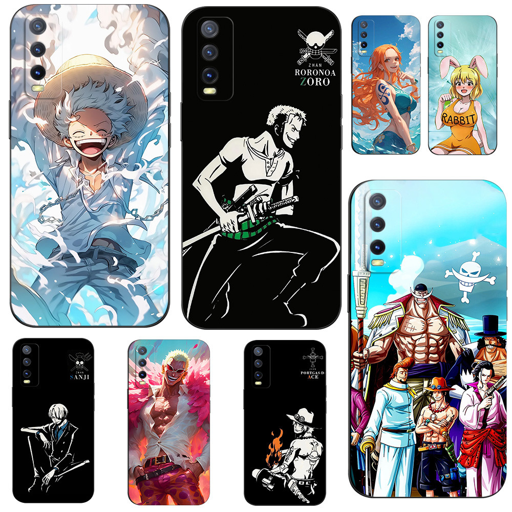 เคสโทรศัพท์สําหรับvivo Y11S Y12S Y20 Y20I Y20S Y20A Y20GปลอกสําหรับอะนิเมะOne Pieceโทรศัพท์มือถือกรณีออกแบบใหม่NikaความงามLuffyเกียร์5 Zoroน่ารักแครอท@1006