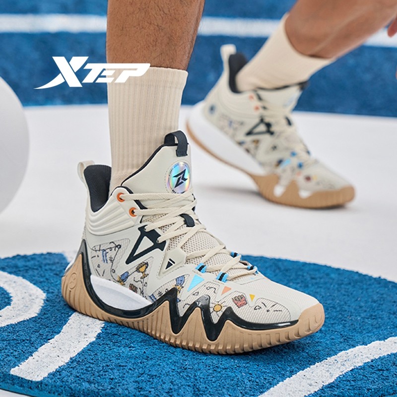 Xtep Lingren รองเท้าบาสเก็ตบอล รองรับแรงกระแทก สําหรับผู้ชาย