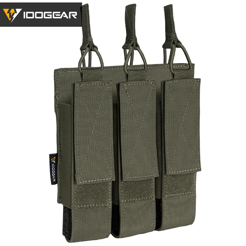 Idogear Tactic SMG Triple นิตยสารกระเป๋า Kris MOLLE สําหรับ SMG MP7 MP5 ผู้ถือนิตยสาร 3576