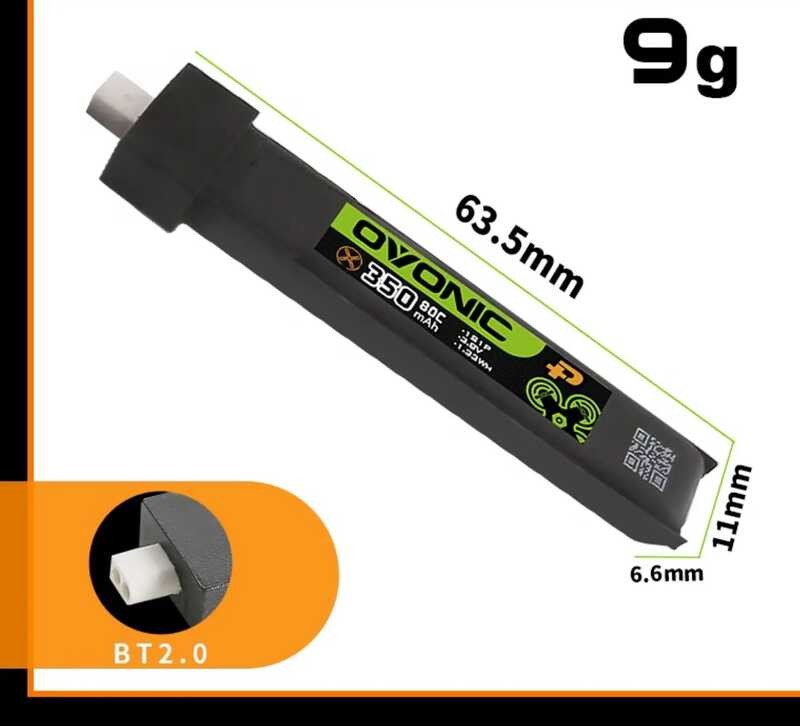 5Pcs E87 OVONIC 1S 2S แบตเตอรี่ลิเธียม 350Mah 450Mah 550Mah 650Mah แบตเต