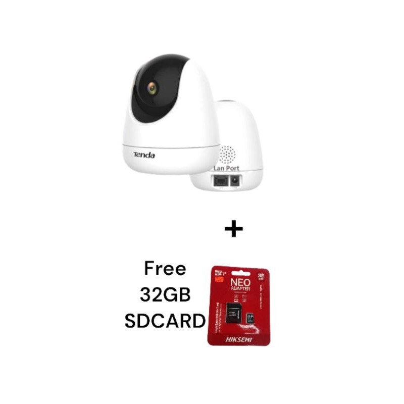 Tenda CP7 AI SMART WI-FI กล้องวงจรปิด CLOUD CAMERA 4MP QUAD HD ฟรี SDCARD 32GB