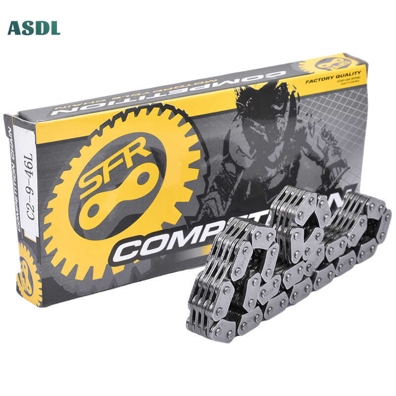 ▩ 4X5 46L รถจักรยานยนต์เพลาข้อเหวี่ยง Cam Timing Chai