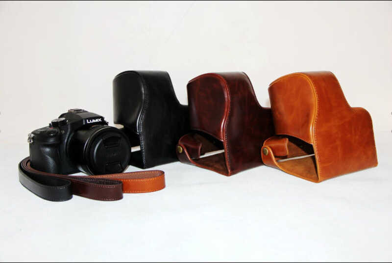 Δ Lumix Dmc-Fz1000 Fz1000 กระเป๋ากล้องหนัง Pu รุ่นใหม่พร้อมสาย