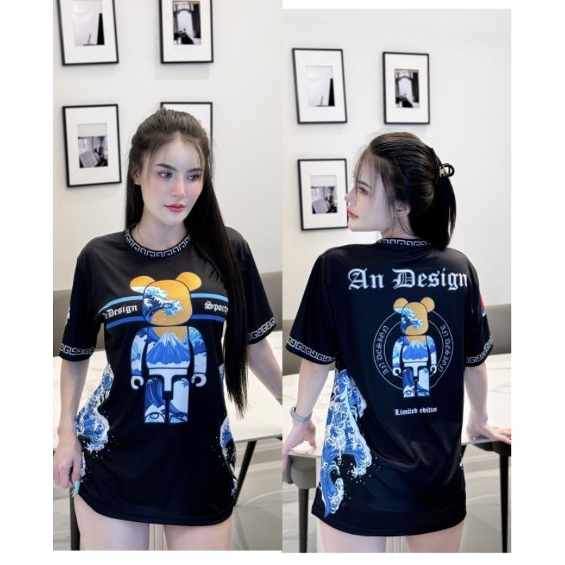 เสื้อกีฬาหมีทะเลANDESINGผ้าพิมลาย
