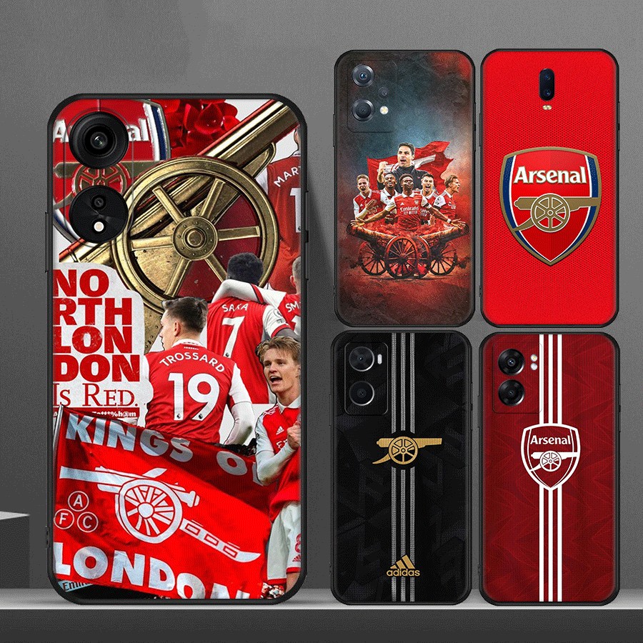 J5T arsenal FC สําหรับ OPPO F27 F25 Pro R9 F1 Plus R9S Reno 2 2Z 2F 3 4 5 TPU ซิลิโคนอ่อนนุ่มเคสป้อง